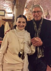 Carla Fracci con Bruno Contini